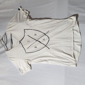 Zanerobe Men's Size L White & Black Tee Shirt